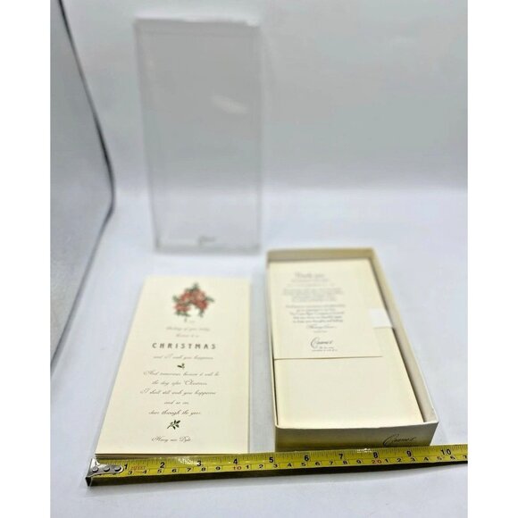 Cranes Merry Christmas To You Boxed Cards 9 Cards 7 Envelopes Open Box Van Dyke - Picture 8 of 14